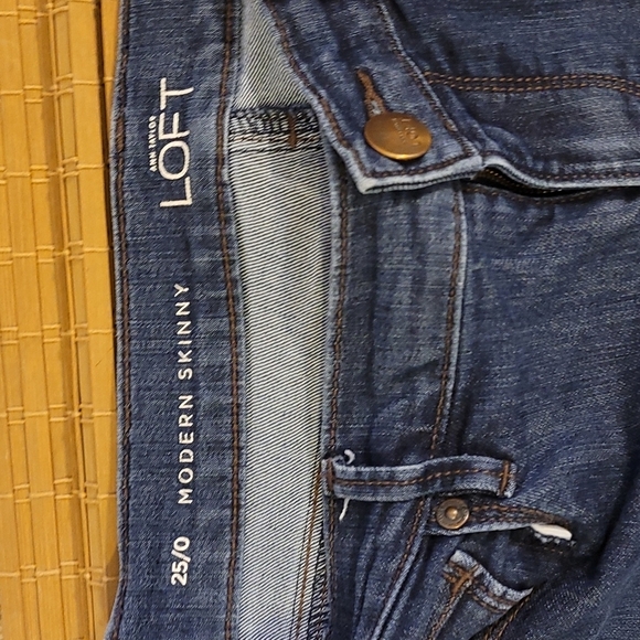 D20 Loft- Womens Skinny blue jeans size 25/0 - Picture 2 of 3